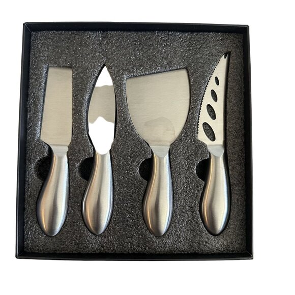 NEW The Nordy Club Stainless Steel Cheese Knife Set Serving Utensils - Picture 1 of 4